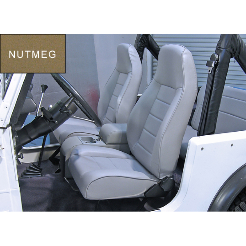 Rugged Ridge High-Back Front Seat Reclinable Nutmeg 76-02 CJ&Wran - 13402.07