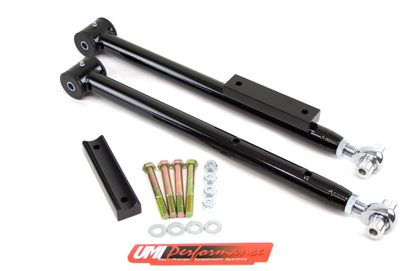 UMI Performance 91-96 Impala SS Adjustable Extended Length Lower Control Arms- Rod Ends - 3614-B