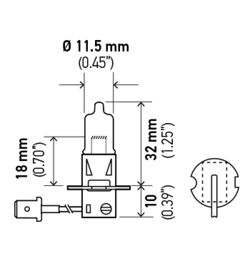 Hella H3 Halogen Bulb *Must Order Qty 10* - H3