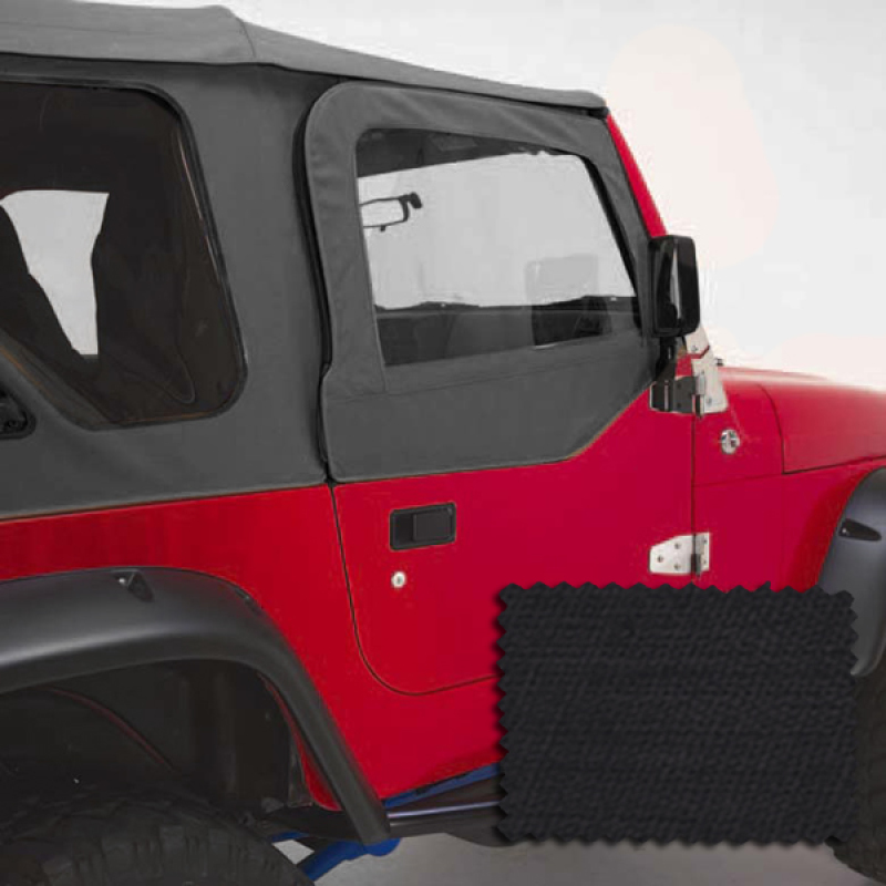 Rugged Ridge Upper Soft Door Kit Black Diamond 03-06 Jeep Wrangler - 13714.35