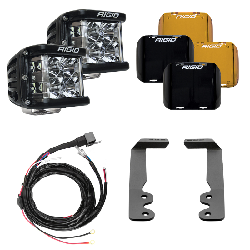 Rigid Industries 2022+ Toyota Tundra A-Pillar Lighting Kit (Fits 360-Series, D-SS Series) - 46808