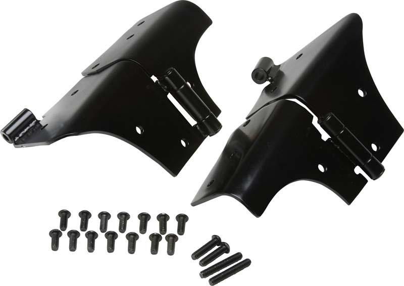 Kentrol 97-06 Jeep Wrangler TJ Windshield Hinge Pair- Powdercoat Black - 50477