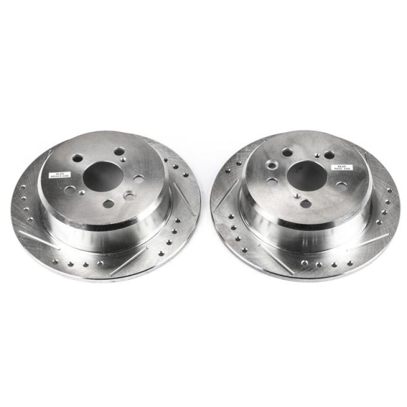 Power Stop 95-99 Toyota Celica Rear Evolution Drilled & Slotted Rotors - Pair - JBR792XPR