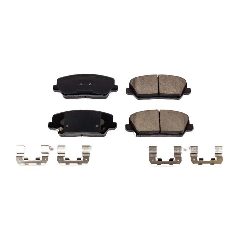 Power Stop 16-17 Hyundai Veloster Front Z17 Evolution Ceramic Brake Pads w/Hardware - 17-1827