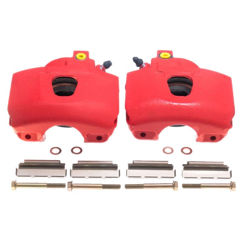 Power Stop 94-96 Ford Bronco Front Red Calipers - Pair - S4390