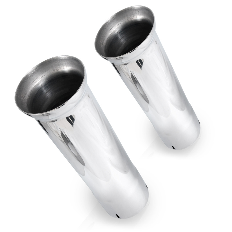 Stainless Works Bell Exhaust Tips- 2 1/2in ID Inlet 2 1/2in Body - 7060250