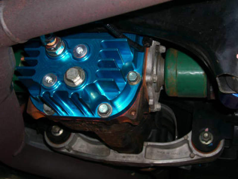 Cusco Rear Differential Cover Blue Increased Capacity Subaru Impreza WRX STi (R180 End) - 692 008 AL