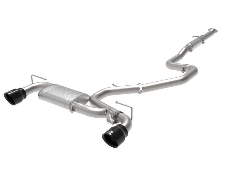 aFe Hyundai Veloster N 21-22 L4-2.0L (t) Takeda Cat-Back Exhaust System- Black Tips - 49-37030-B