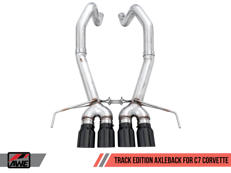 AWE Tuning 14-19 Chevy Corvette C7 Z06/ZR1 Track Edition Axle-Back Exhaust w/Black Tips - 3020-43081