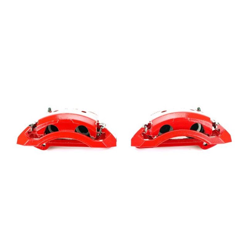 Power Stop 00-02 Dodge Ram 2500 Front Red Calipers w/Brackets - Pair - S4746