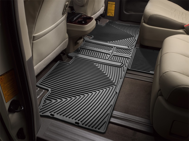 WeatherTech 11+ Toyota Sienna Rear Rubber Mats - Black - W244