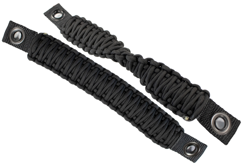 Fishbone Offroad 97-06 Jeep Wrangler Paracord Door Handles - Black - FB55285