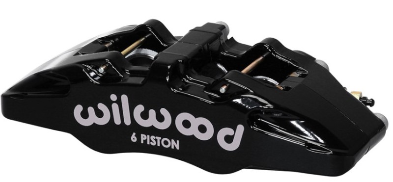 Wilwood Caliper-Forged Dynapro 6 5.25in Mount-R/H 1.62/1.12/1.12in Pistons 1.10in Disc - 120-13436-BK