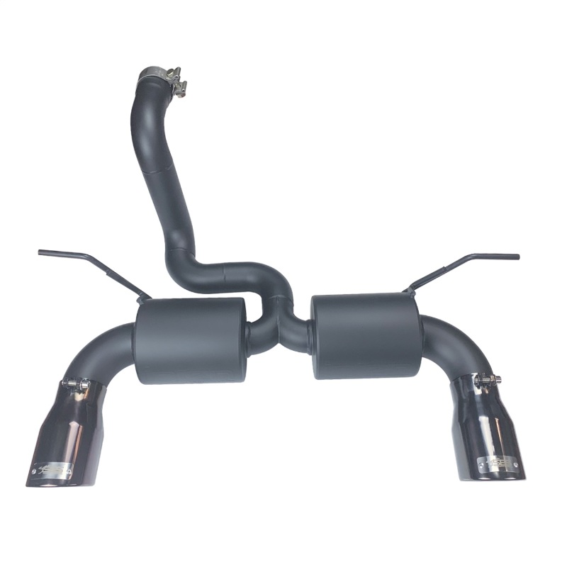 Black Dual Axle Back Exhaust System - SES5005BLK