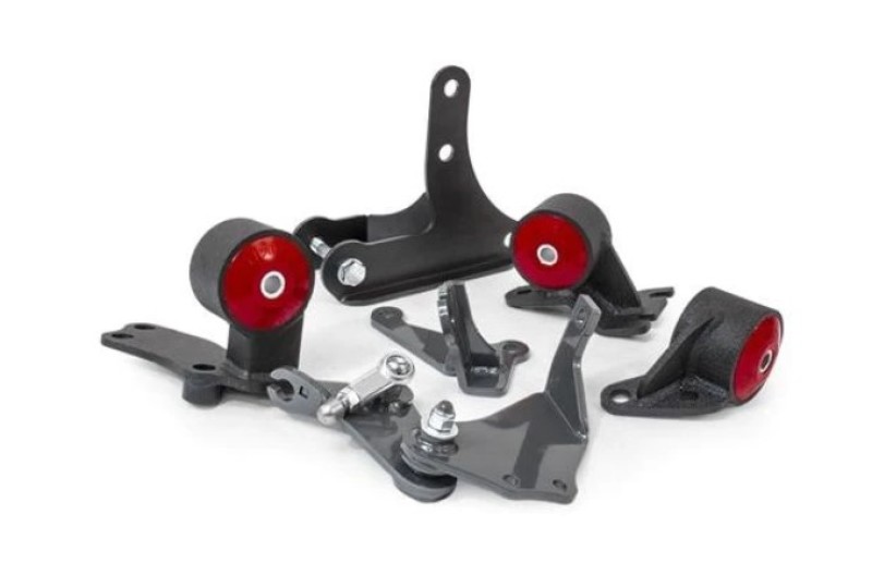 Innovative 88-91 Civic D-Series Black Steel Mounts 60A Bushings (92+ Engine Hydro Conversion) - 49152-60A