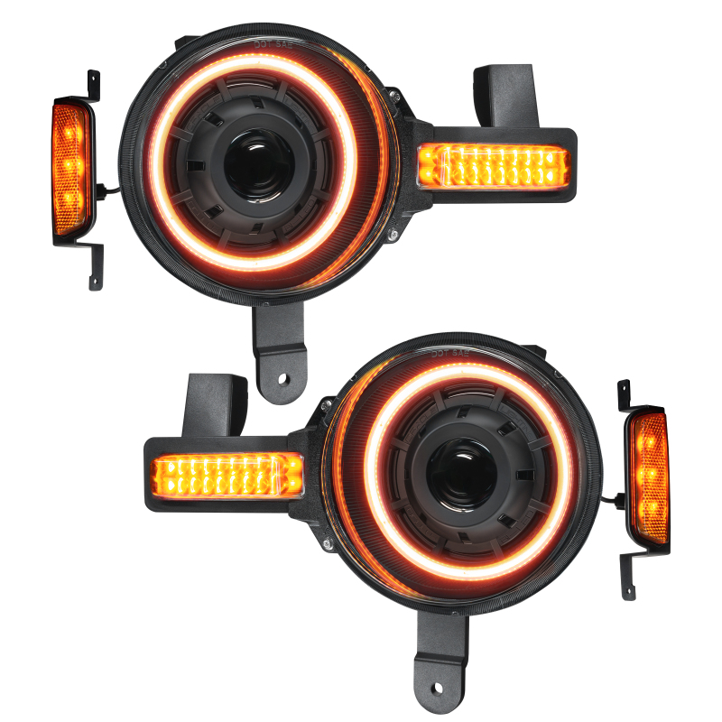 Oculus(TM) Bi-LED Projector Headlights for 2021+ Ford Bronco - Amber LED - 5886-005