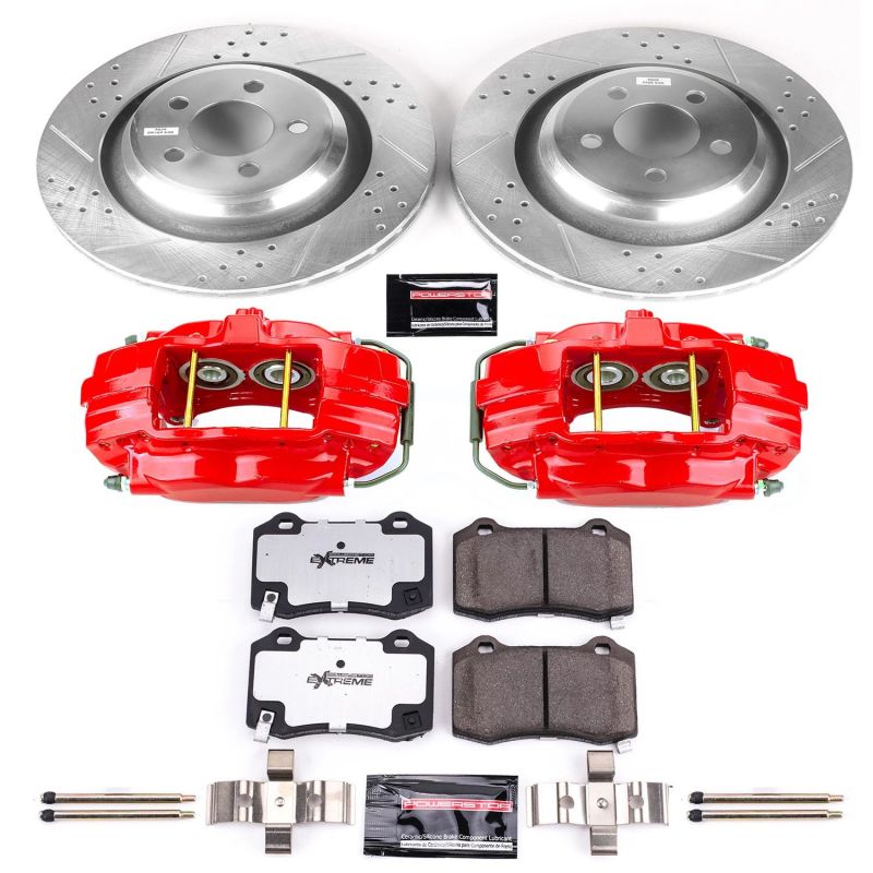 Power Stop 05-10 Chrysler 300 Rear Z26 Street Warrior Brake Kit w/Calipers - KC4583-26