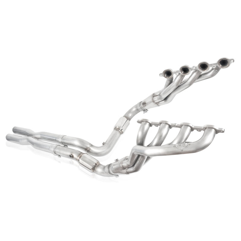 Stainless Works 2007-13 Chevy Silverado/GMC Sierra Headers 1-7/8in Primaries High-Flow Cats X-Pipe - CT07HCAT