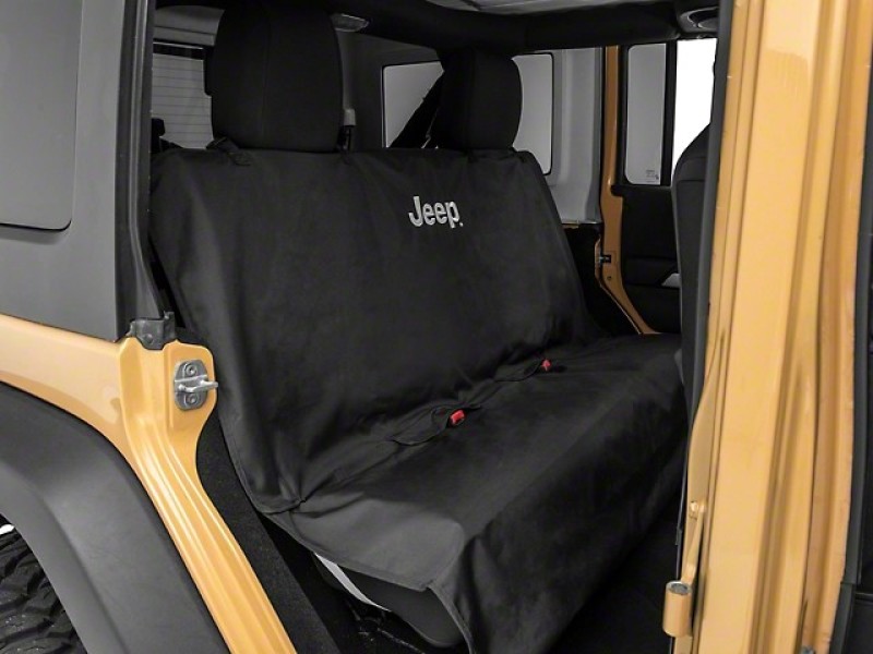 Officially Licensed Jeep Waterproof Pet Guard Seat Cover w/ Jeep Logo - oljJ157732