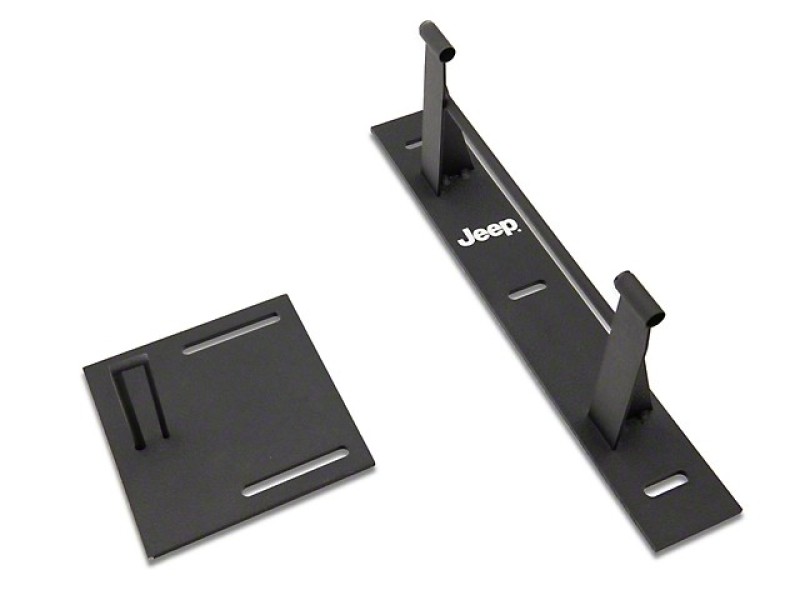 Officially Licensed Jeep 07-18 Jeep Wrangler JK Door Storage Hangers w/ Printed Jeep Logo - oljJ157749