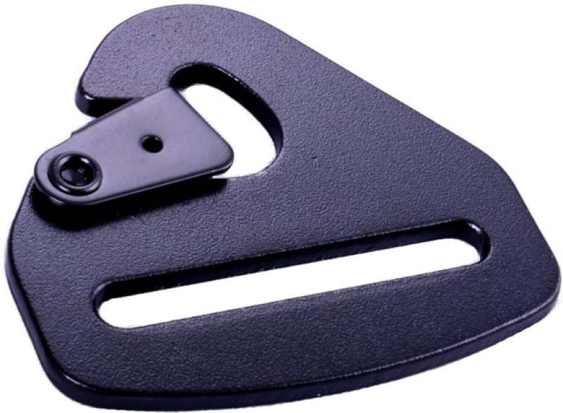 RaceQuip Snap Hook End Seat Belt Mounting Hardware / Fits 2 In. Belts / Forged Steel - Black - 700930