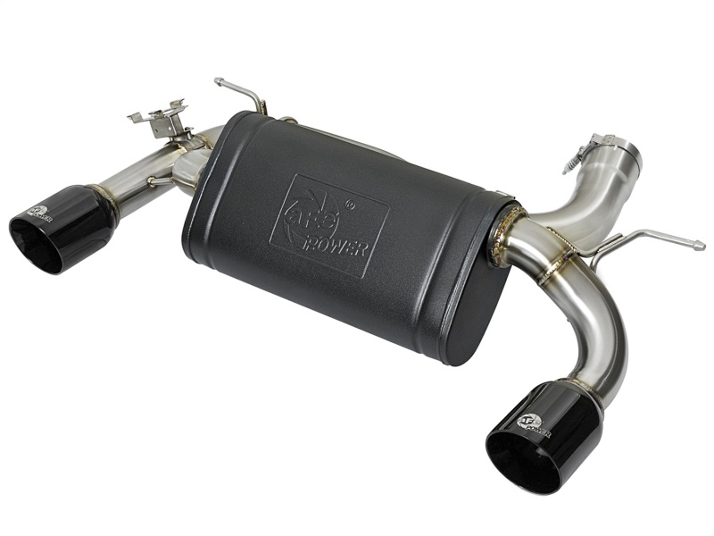 aFe MACHForce XP Exhausts Axle-Back 12-15 BMW 335i 3.0T (SS w/Black Tips) - 49-36336-B