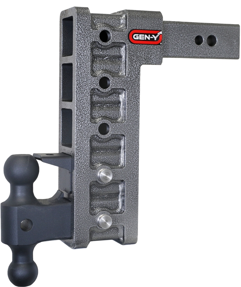 Gen-Y Mega Duty 2.5in Shank 12in Drop 3500lb TW 32K Hitch w/GH-0161 Dual-Ball/Pintle Lock - GH-1625