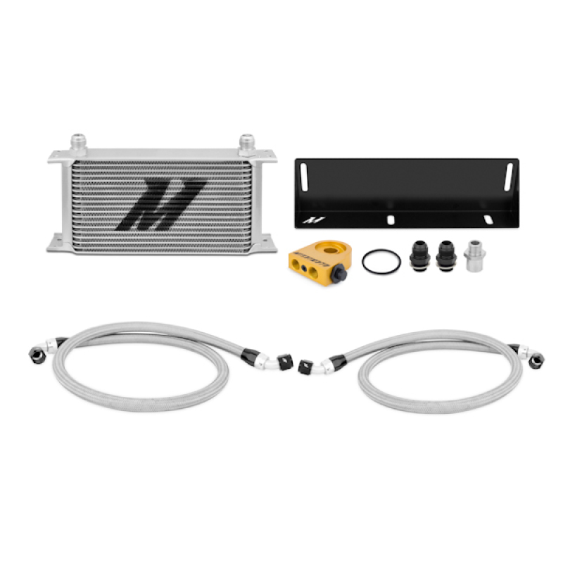 Mishimoto 79-93 Ford Mustang 5.0L Thermostatic Oil Cooler Kit - Silver - MMOC-MUS-79T