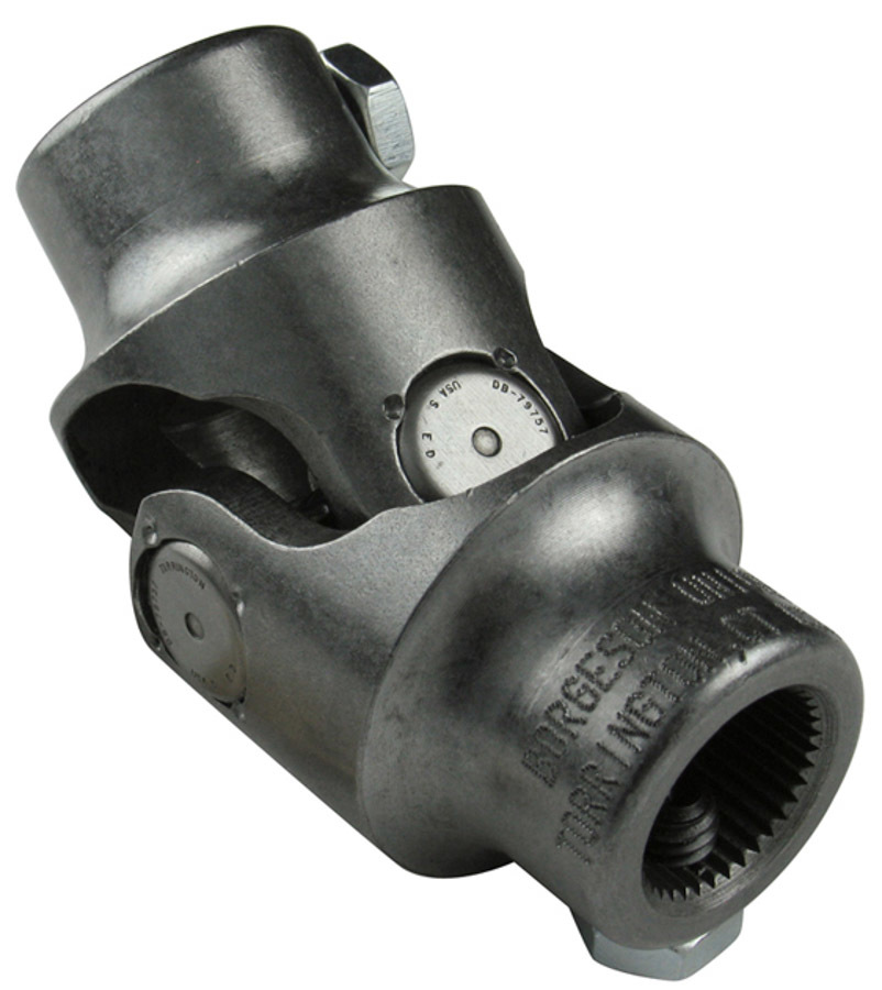 Steel Single Steering Universal Joint. Fits 3/4in. Double-D X 1in. Smooth bore. - 014968