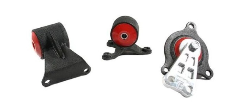Innovative 02-06 Acura RSX Replacement Black Aluminum Mount Kit 95A Bushings - K Series - 90651-95A