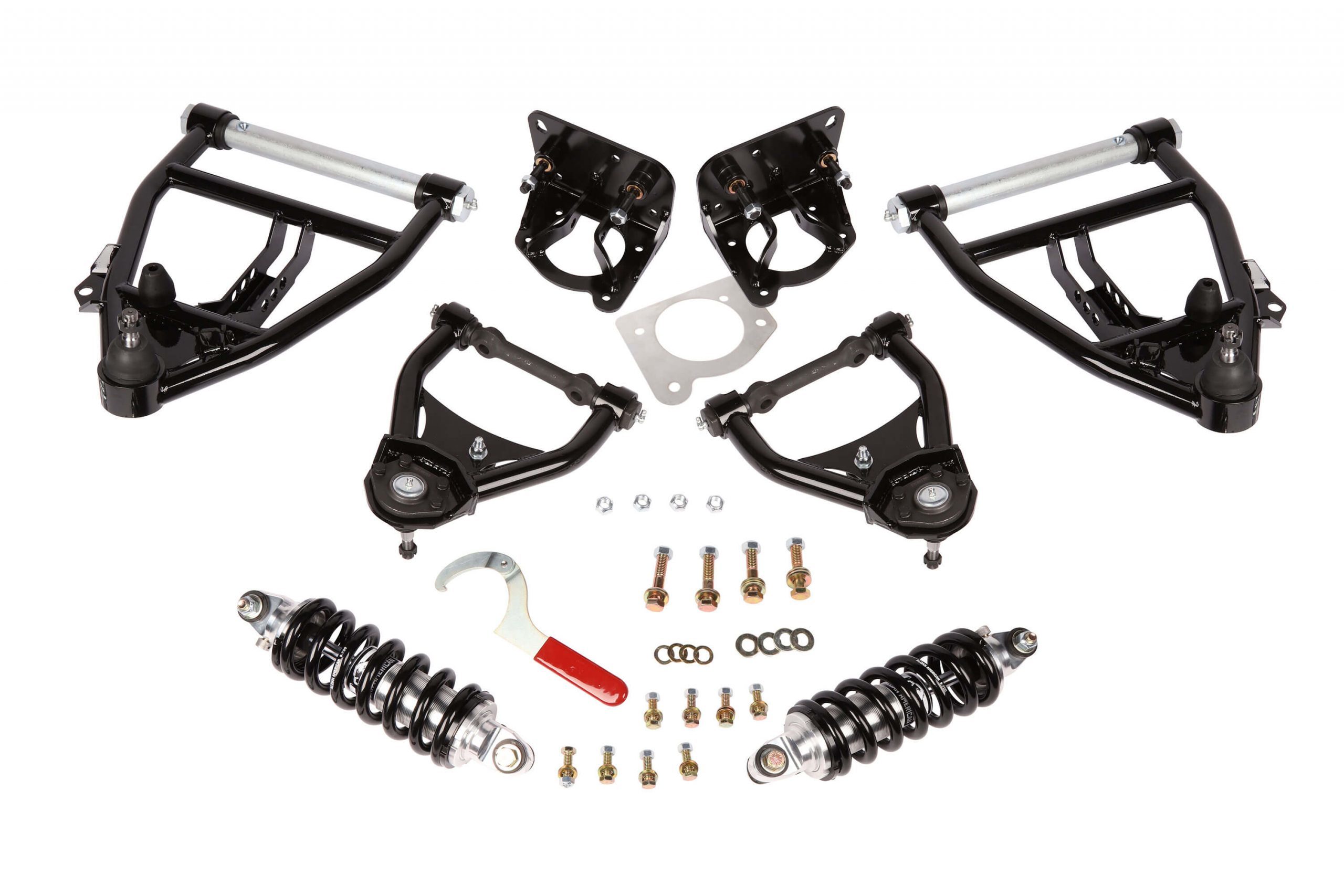 Coil-Over Conversion Kit, 63-70 C10, Front, Single Adj., SB, Incl. Control Arms - 300140