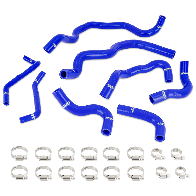 Mishimoto 2016+ Infiniti Q50/Q60 3.0T Ancillary Coolant Hose Kit - Blue - MMHOSE-Q50-16ANCBL