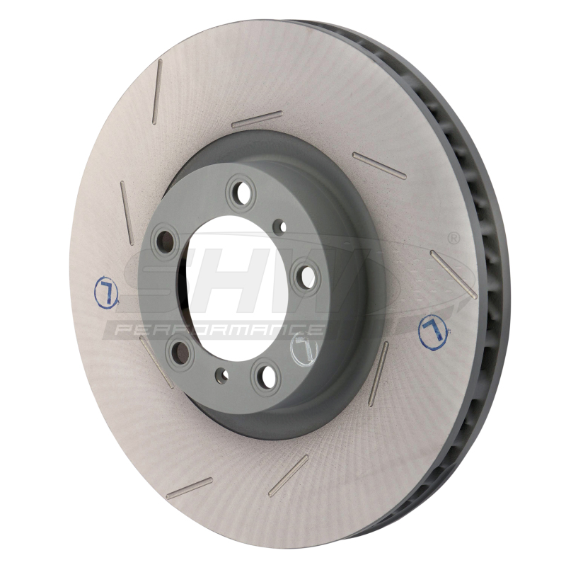 SHW 11-16 Porsche Panamera 4 3.6L w/o Ceramics Left Front Slotted Monobloc Brake Rotor (298615301B) - PFL39721