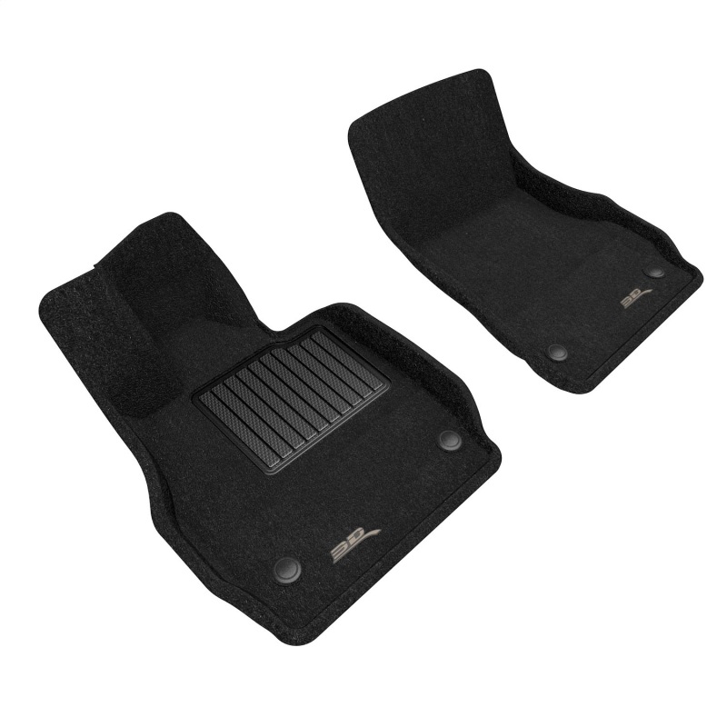 ELEGANT Floor Mat; 2 pc.; Front; Black; - L1CH09604709