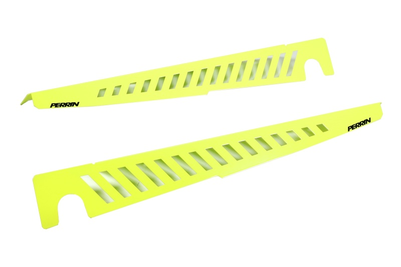 Perrin 22-23 Subaru WRX Fender Shroud Set - Neon Yellow - PSP-ENG-551NY