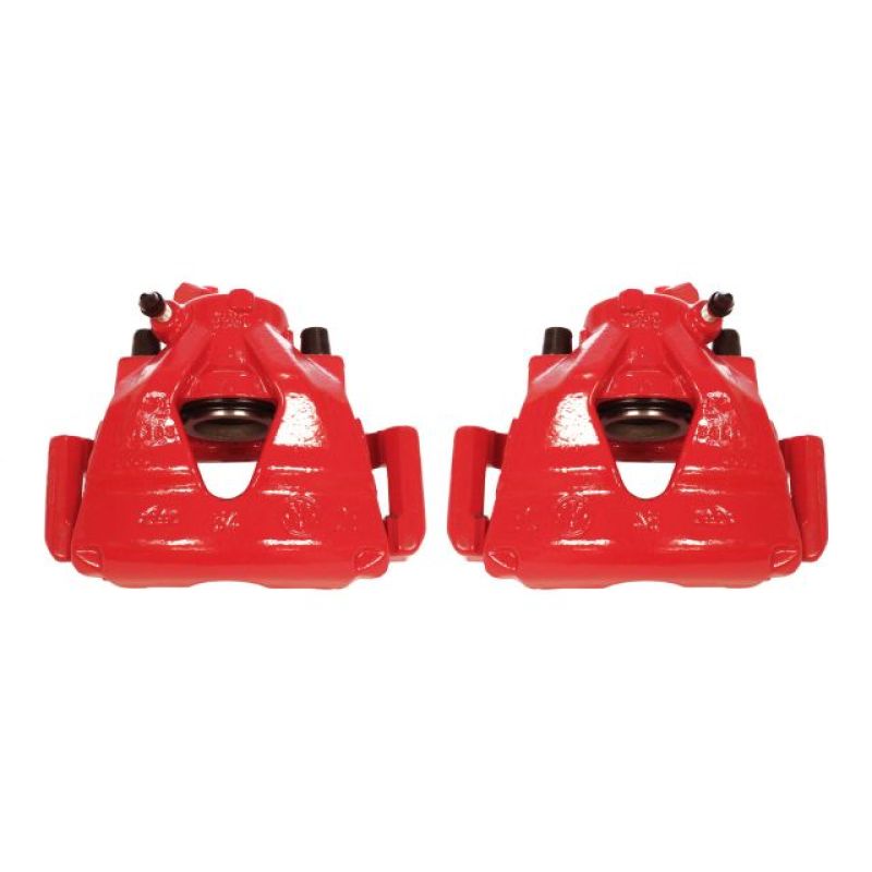 Power Stop 99-10 Volkswagen Beetle Front Red Calipers w/Brackets - Pair - S2014