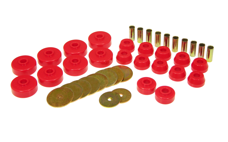 Body And Cab Mount Bushing Kit; Red; - 18-102