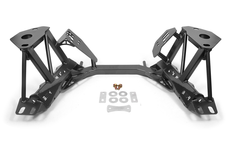 BMR 79-95 Ford Mustang K-Member Premium Version w/Spring Perches - Black Hammertone - KM733H