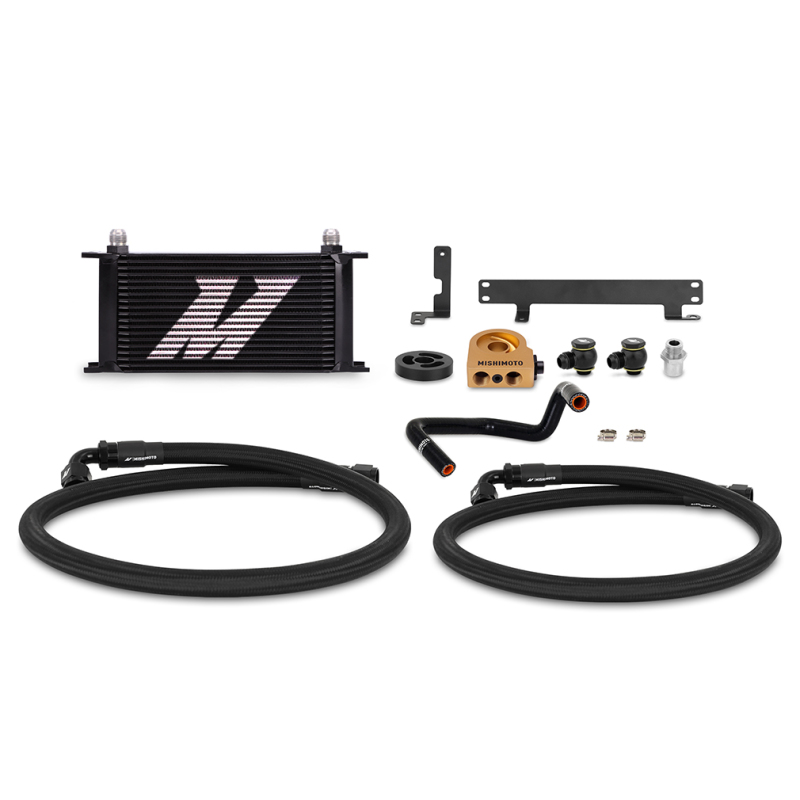 Mishimoto 2022+ Subaru WRX Thermostatic Oil Cooler Kit - Black - MMOC-WRX-22TBK