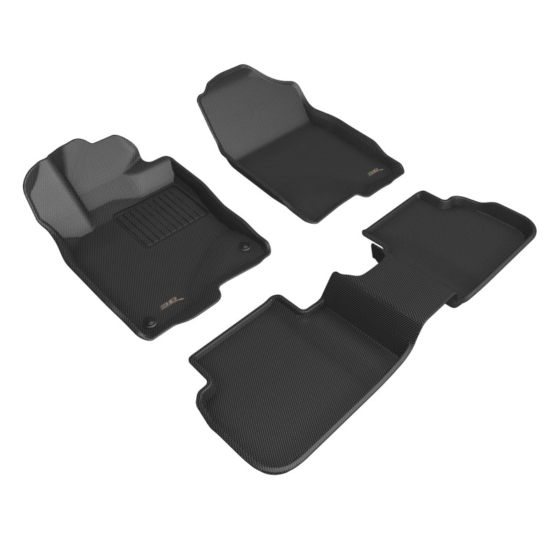 KAGU Floor Mat; Black; 4 pc.; 2 pc. Front Row; 2 pc. 2nd Row; - L1AC01701509