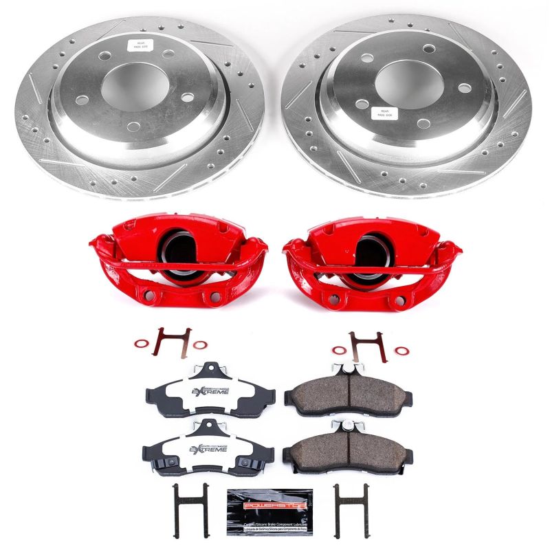 Power Stop 94-96 Chevrolet Caprice Rear Z26 Street Warrior Brake Kit w/Calipers - KC5064-26
