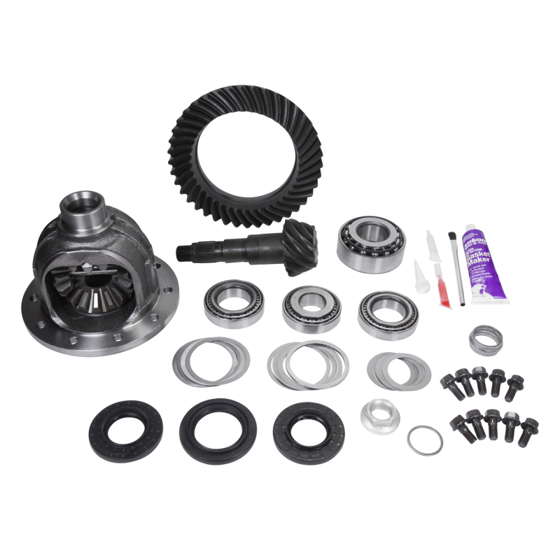 Yukon Ring and Pinion Gear Set for Chrysler ZF 215mm Front Diff; 4.56 Ratio - YG C215R-456K