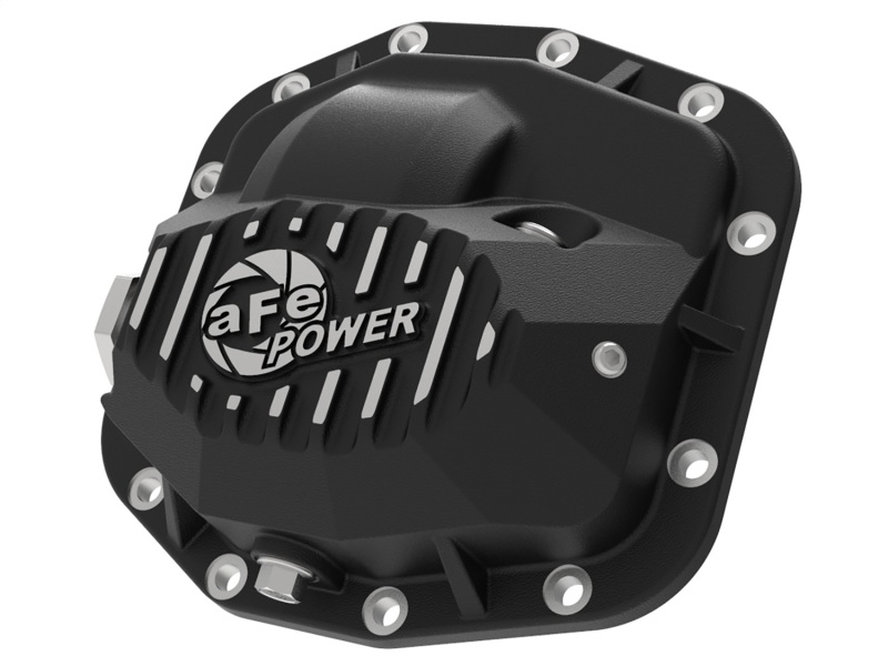 aFe Pro Series Front Differential Cover Black 2018+ Jeep Wrangler (JL) V6 3.6L (Dana M186) - 46-71010B