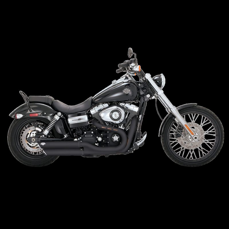 Vance & Hines Harley Davidson 08-17 Dyna / Fatbob/ Wide Glide Twin Slash 3in Slip-On Exhaust - 46845