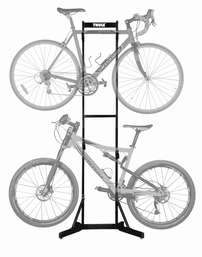 Thule Bike Stacker - Freestanding Bike Storage for Home/Apt/Garage - Black - 578101