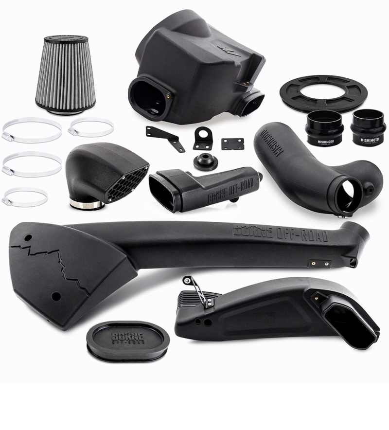 Mishimoto BORNE Off-Road 17+ Ford F-150 3.5L Snorkel & Performance Intake w/ Dry Washable Filter - MMB-F35T-17DW