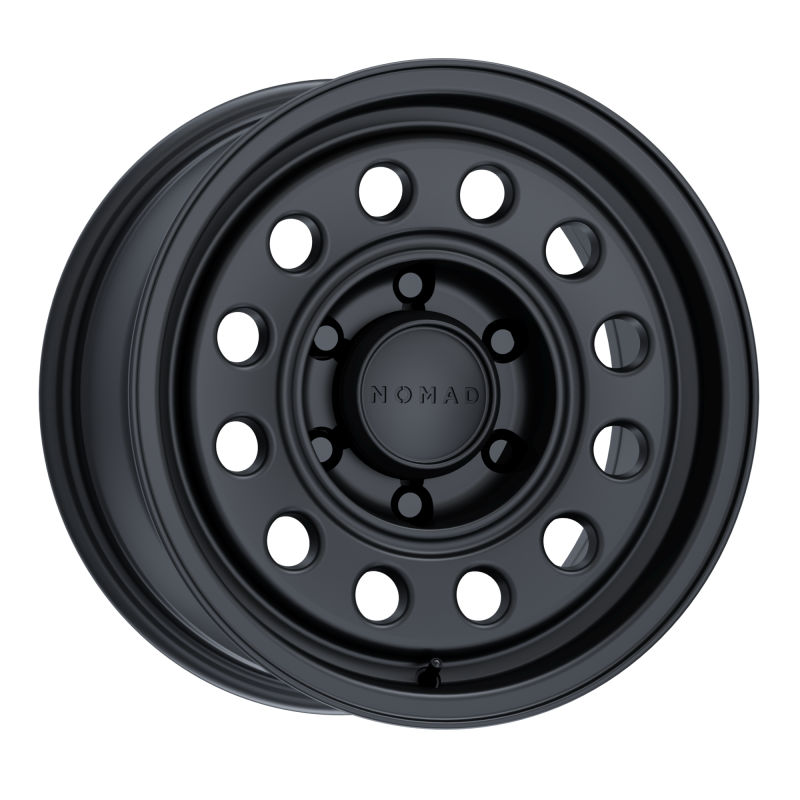 Nomad N501SB Convoy 17x7.5in / 6x130 BP / 50mm Offset / 84.1mm Bore - Satin Black Wheel - N501SB-77563+50