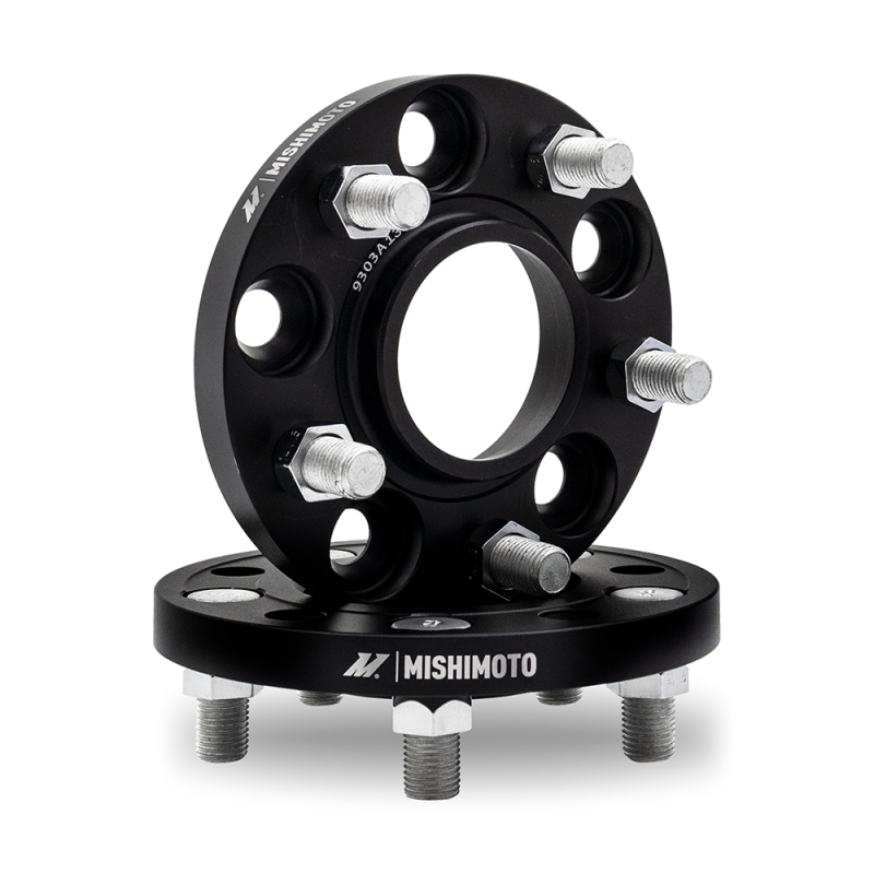 Mishimoto Wheel Spacers - 5x108 - 63.3 - 20 - M12 - Black - MMWS-006-200BK