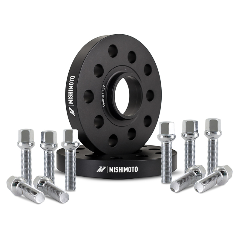 Mishimoto Wheel Spacers - 5x112 - 57.1 - 20 - M14 - Black - MMWS-009-200BK