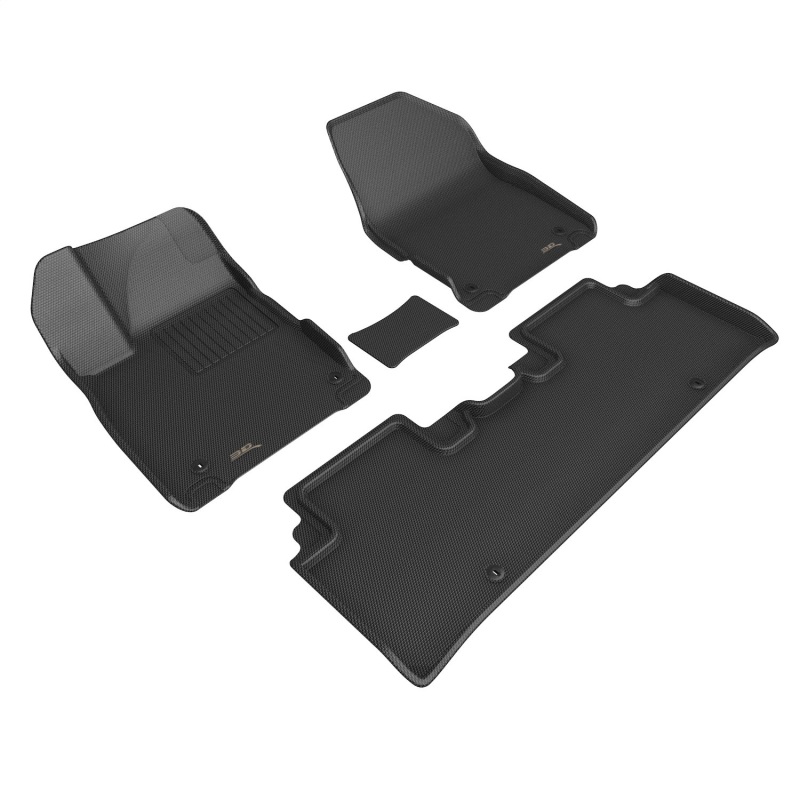 KAGU Floor Mat; Black; 4 pc.; Front and Rear; - L1KA07101509